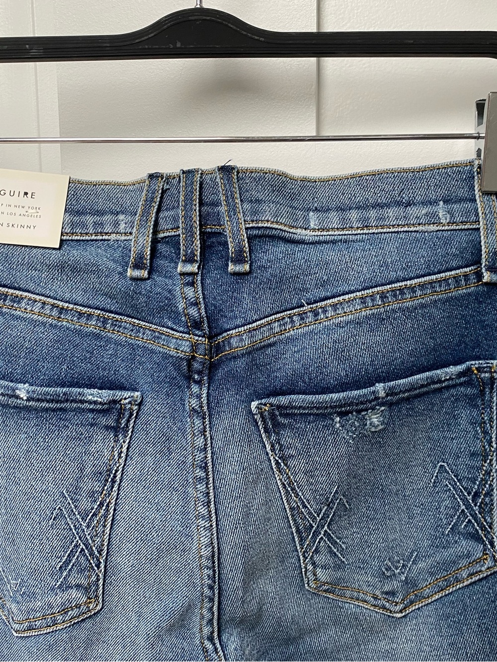 Anthropologie Hey There Stud Blue McGuire Newton High-Rise Skinny Jeans size 28 - Picture 9 of 11
